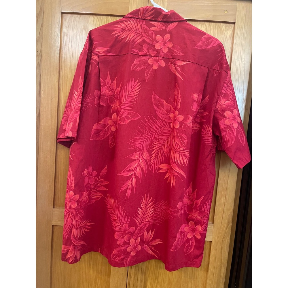 Aloha Republic Hawaiian Shirt Mens XL Red Floral collab APA Family Awareness NWT - Picture 3 of 9
